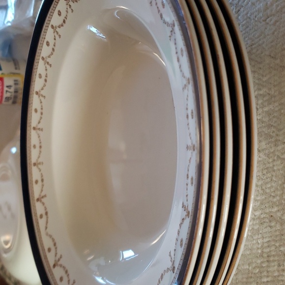 One Alfred Meakin Swag Bleu De Roi 9 3/4 " Bowl England Vintage - Picture 4 of 4